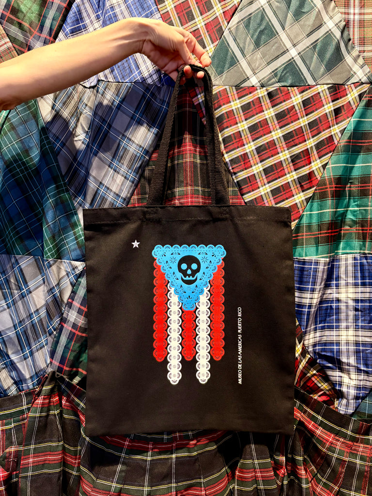 Tote with Puerto Rican flag design