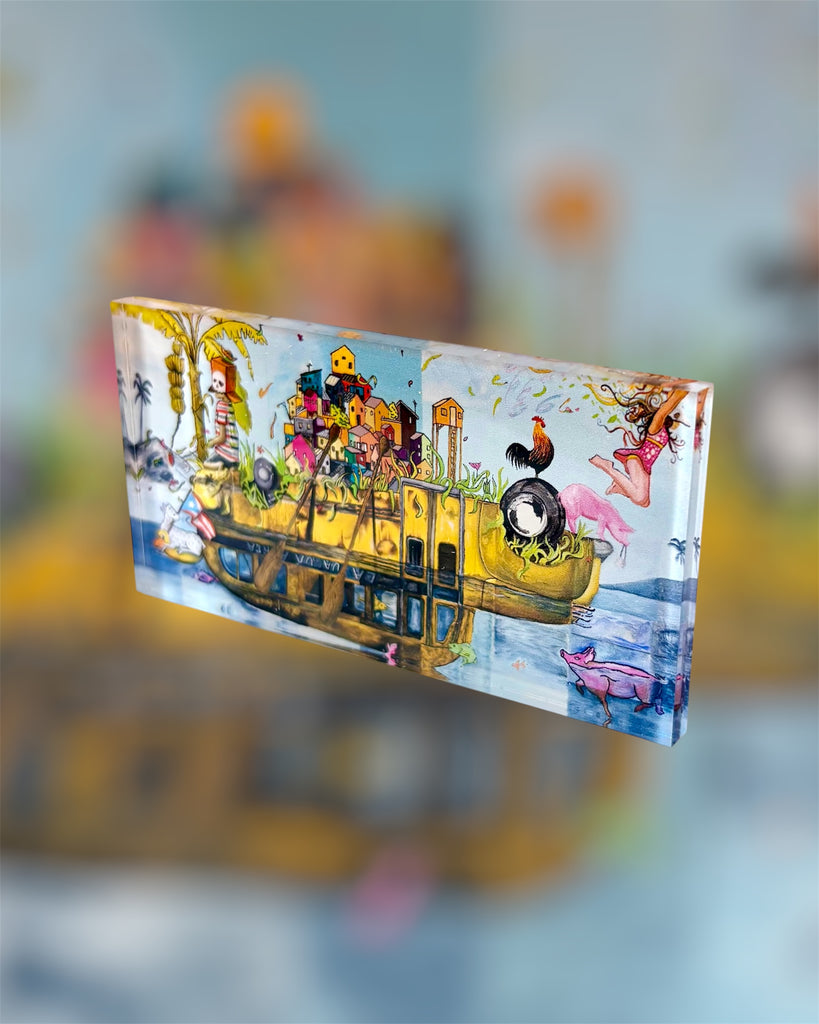 Acrylic magnet "La guagua aérea"